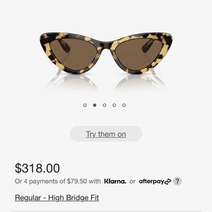 Miu Miu 01VS 55 Brown Sunglasses